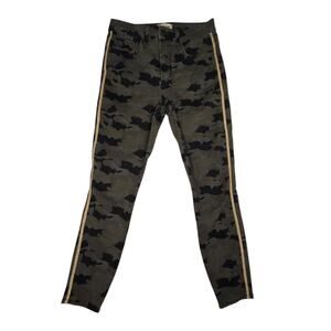 L'Agence Jeans Womens Sz 25 Margot Skinny High Rise Camouflage Stone Slim